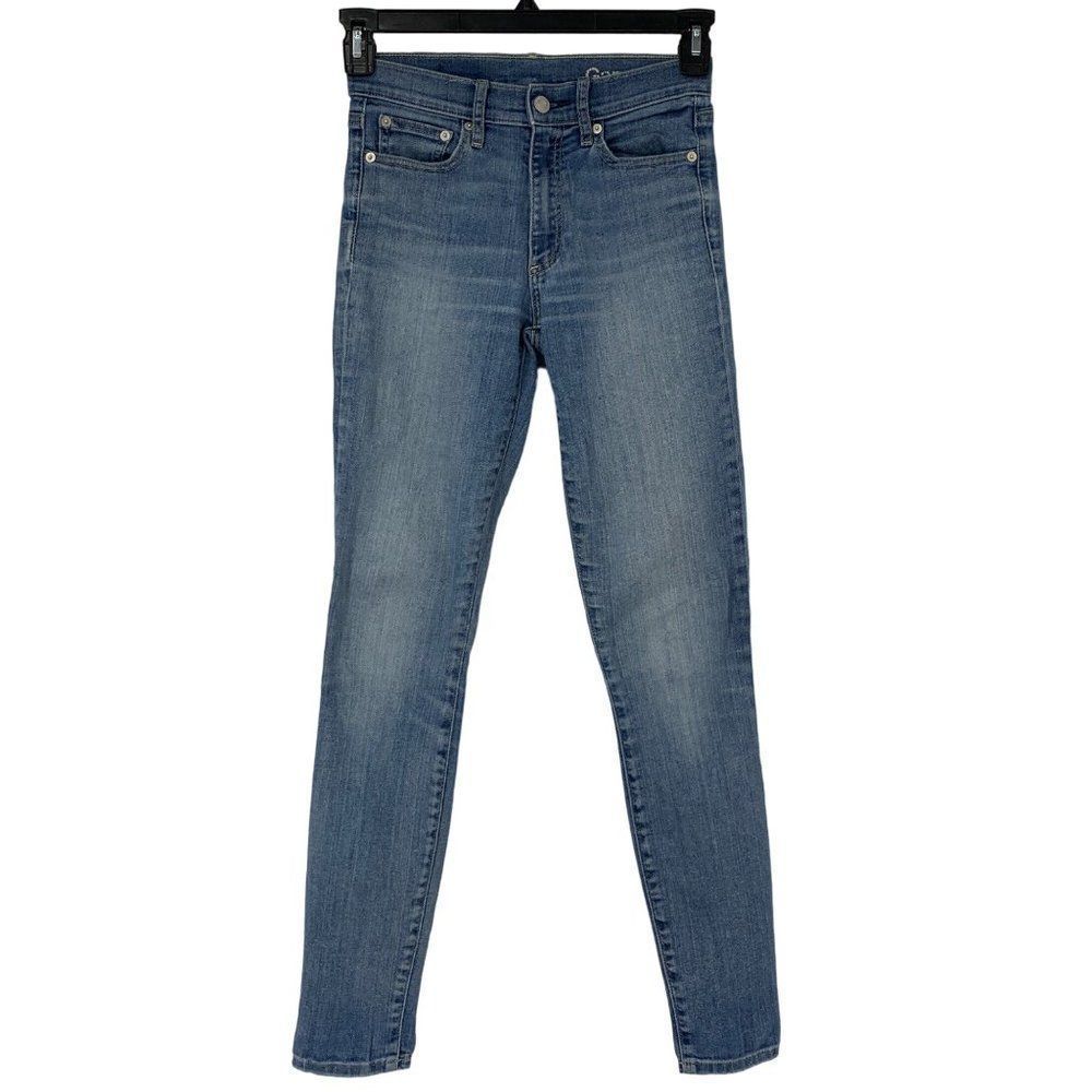 Womens GAP 1969 Skinny Size 26 Jeans Stretch Mid Rise 3069 Release 2014